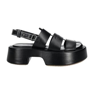 J.W.Anderson Sandalo con plateau a righe - - Shoes - Donna - Nero - 38 EU