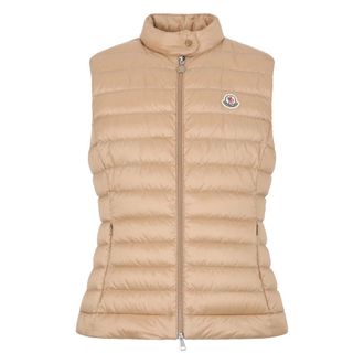 Moncler Vests, female, Beige, Size: L Igens Down Vest