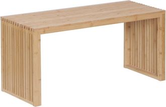 Relaxdays Banco Relaxdays De Bamb&uacute;, Moderno, Para Cocina, Recibidor, Ba&ntilde;o Y Dormitorio, 43x90x33 Cm, Para Zapatos, Natural
