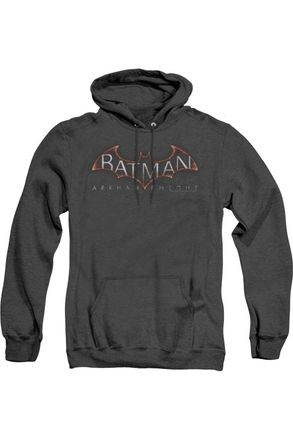 Gildan Batman Arkham Knight Logo Adult Heather Hoodie / Hooded Sweatshirt