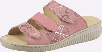 Belvida Pantolette BELVIDA, Damen, Gr. 36, rosenholz, Nubukleder, Rindsleder, Veloursleder, Schuhe Pantolette