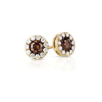 Le Vian Ladies Center Color Earrings set in 14K Honey Gold