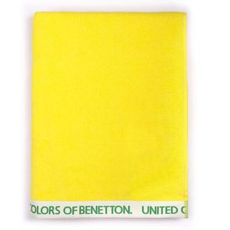 Benetton Toalla De Playa 90x160cm 380gsm Velour 100%algodon Amarillo Casa Amarillo