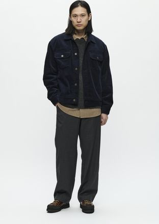Wood Wood Jas WWType Baggy fit dark blue