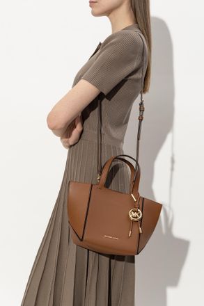 Michael Michael Kors Handbag With Logo, Womens, Brown