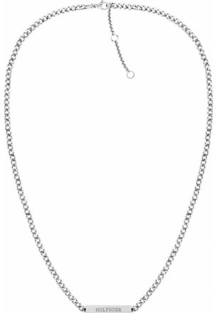 Tommy Hilfiger Womens 2780847 Ladies Necklace - Grey Stainless Steel - One Size