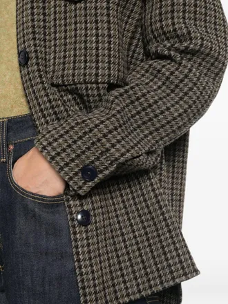 Closed Houndstooth Overshirt - Green