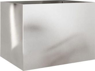 vidaXL Jardinera De Acero Inoxidable Plateado 62x47x46 Cm Vidaxl