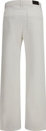 Christophe Lemaire Womens Cotton Five-Pocket Pants Milk Trousers