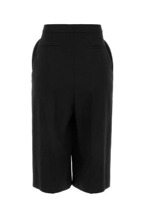 Givenchy Womens Black Wool Bermuda Shorts Exterior