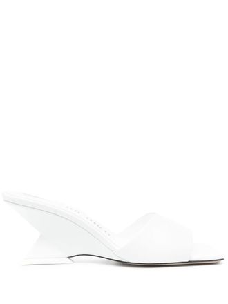 The Attico Mules Cheope 60mm - Bianco