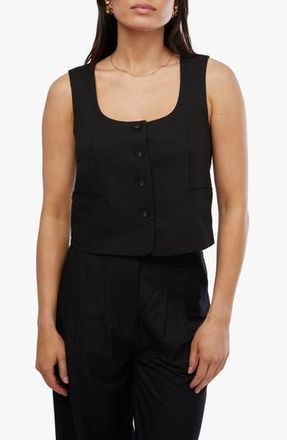 WeWoreWhat Tailored Vest in Black at Nordstrom Rack, Size X-Small