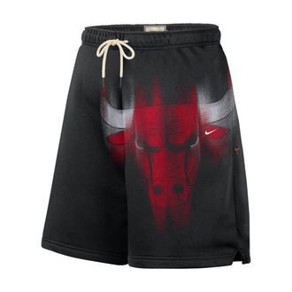 Nike Chicago Bulls Standard Issue Nike Mens Fleece Basketball Shorts in Black | IO9100-010