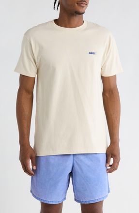 Obey Target Icon Graphic T-Shirt in Cream at Nordstrom Rack, Size Xx-Large
