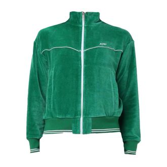 Autry Zip-throughs, female, Green, Size: XL Zipped Sweatshirt