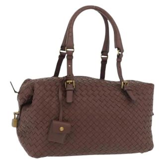 Bottega Veneta Pre-owned Weekend Bags, female, Brown, Size: ONE SIZE Pre-owned Vintage Hand Bag