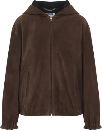 Moschino Chaqueta de Ante - Jackets - Mujer - Marr&oacute;n - S