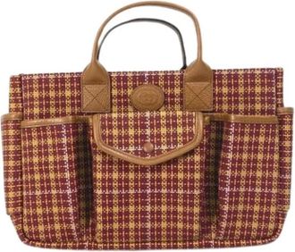 Gucci Pre-owned Tote Bags, female, Red, Size: ONE SIZE Pre-owned Canvas Tote Bag