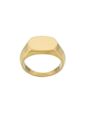 Maria Black Gordon signet ring - unisex - Gold Plated Sterling Silver - 66