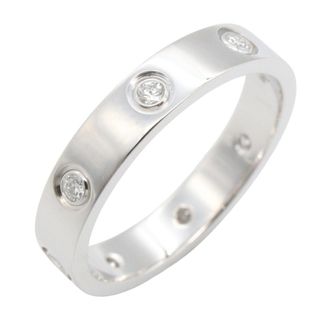 Cartier Silver Clear White Gold (18K) Band Ring (Pre-Owned)