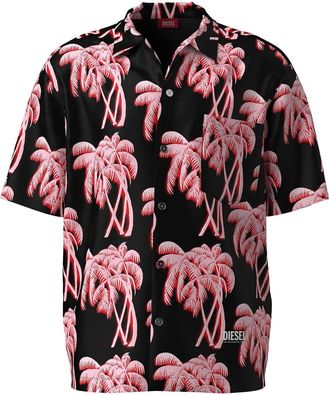 Diesel Mens Bmwt Adrn Cmc in Black/Red - Size Small