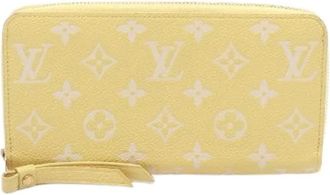 Louis Vuitton Pre-owned Clutches, female, Yellow, Size: ONE SIZE Pre-owned Zippy Wallet Monogram Empreinte Long Wallet