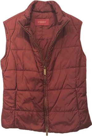 Burberry burgundy lightweight puffer gilet Size S