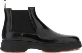 Santoni Schoenen, Heren, Zwart, 40 1/2 EU, Chelsea Boots