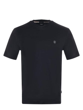 Tシャツ・カットソー BOSS Taul Logo Cotton T-Shirt Black BOSS - Regular-fit T-shirt in cotton with monogram print - Black