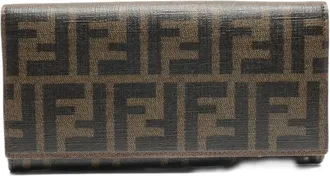 Fendi 2000s Zucca-pattern wallet - Bruin