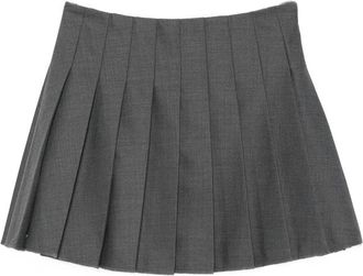 Self Portrait Lace-trim Pleated Mini Skirt