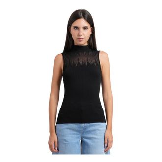 HUGO BOSS Dames, Tops, Zwart, Maat: XL Viscose