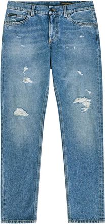 Dolce & Gabbana Distressed Slim-leg Jeans - Denim - 52 (IT52 / XL)