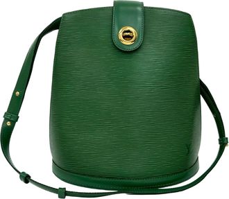 Louis Vuitton Green Epi Leather Shoulder Bag Tote Bag (Pre-Owned)