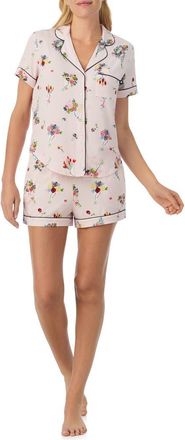 Kate Spade New York print short pajamas in Pink Bouquet at Nordstrom, Size Medium