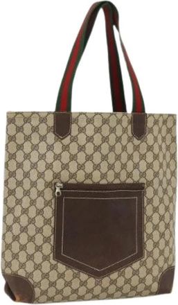 Gucci Pre-owned Tote Bags, female, Beige, Size: ONE SIZE Pre-owned Vintage Tote Bag