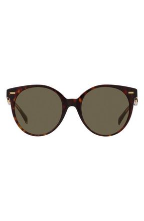 Versace 55mm Round Sunglasses in Havana at Nordstrom