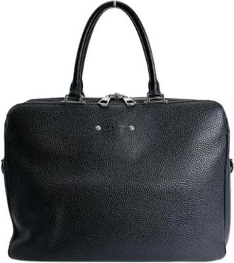 Louis Vuitton Pre-owned Briefcase Handtas - Heren - Vintage Handtas - Zwart - ONE Size - Leer - Vintage