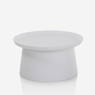 Aqa Tavolino Da Salotto In Polipropilene Rotondo Talik B - Bianco