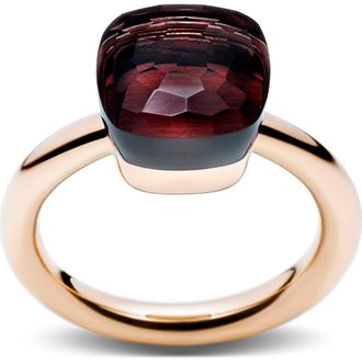 POMELLATO Nudo Classic Ring in Rose Gold/Garnet at Nordstrom, Size 7.25