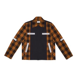 Craig Green Plaid Worker Jacket - male - Craig Green - Light Jackets - Brown - S - Jackets