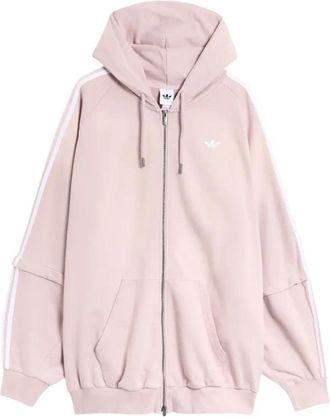 adidas Adilenium Season 4 Teamgeist Washed Oversized Full-Zip Hoodie - female - Adidas - Long Sleeve Training Tops - Pink - XS - Sport