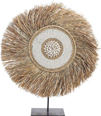 Beliani Beliani - Straw Ornament Sea Inspired Design Handmade Home Decor with Shells Natural Aceh