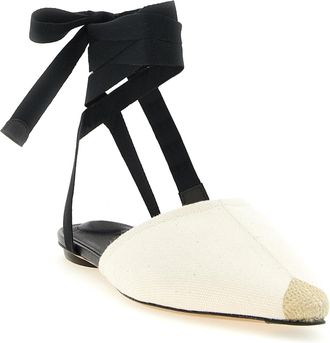 Jacquemus Womens Beige Cowhide Espadrilles Shoe
