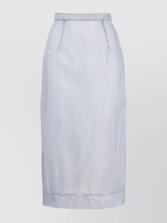 Maison Margiela tulle high-rise pleated midi pencil skirt