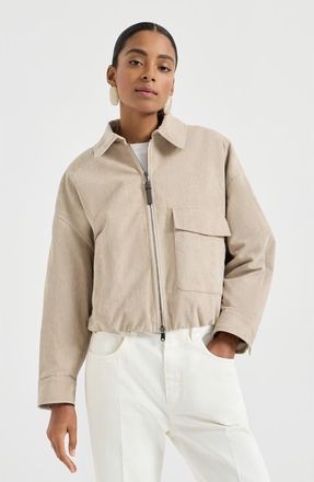Brunello Cucinelli Vintage corduroy outerwear jacket in Beige at Nordstrom, Size 48 It