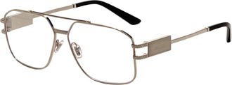 Versace Mens 57 mm Silver Opticals