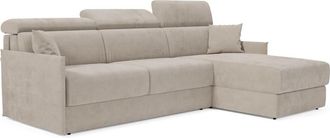 Divani.Store Sof&aacute; esquinero convertible impermeable 232 cm izquierdo tortora