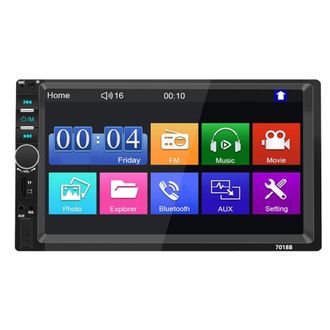 OEM Compatible Con El Reproductor Mp5 Para Coche Valseel De 7 Pulgadas Con Pantalla T&aacute;ctil Hd, Admite Bluetooth, Usb/aux/t-flash/radio Fm, C&aacute;mara De March