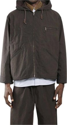 Comme Des Gar&ccedil;ons Katoenen Canvas Windjack - Heren - Zomerjassen - Bruin - L - Katoen - Jassen